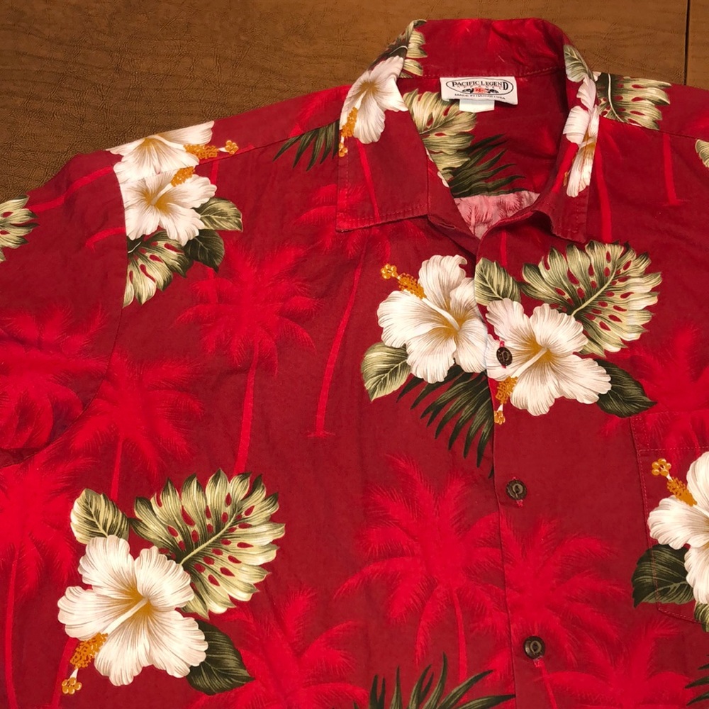 PACIFIC LEGEND Tropical Hawaiian Shirt XL